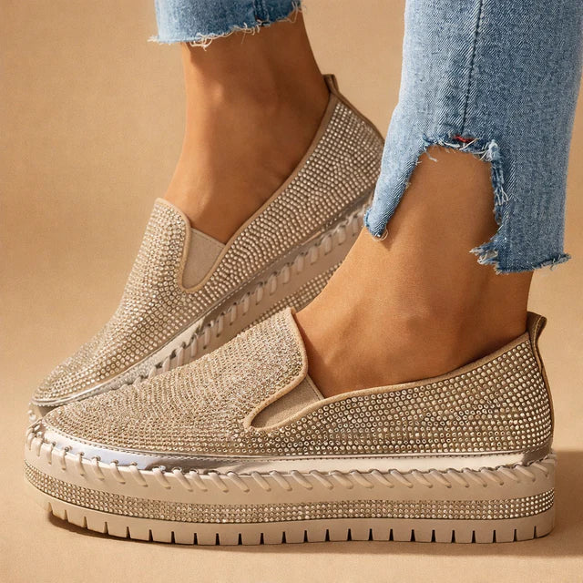 Vanie | Baskets à enfiler élégantes pour un glamour sans effort pour femmes