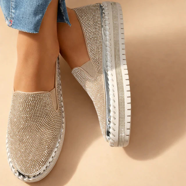 Vanie | Baskets à enfiler élégantes pour un glamour sans effort pour femmes