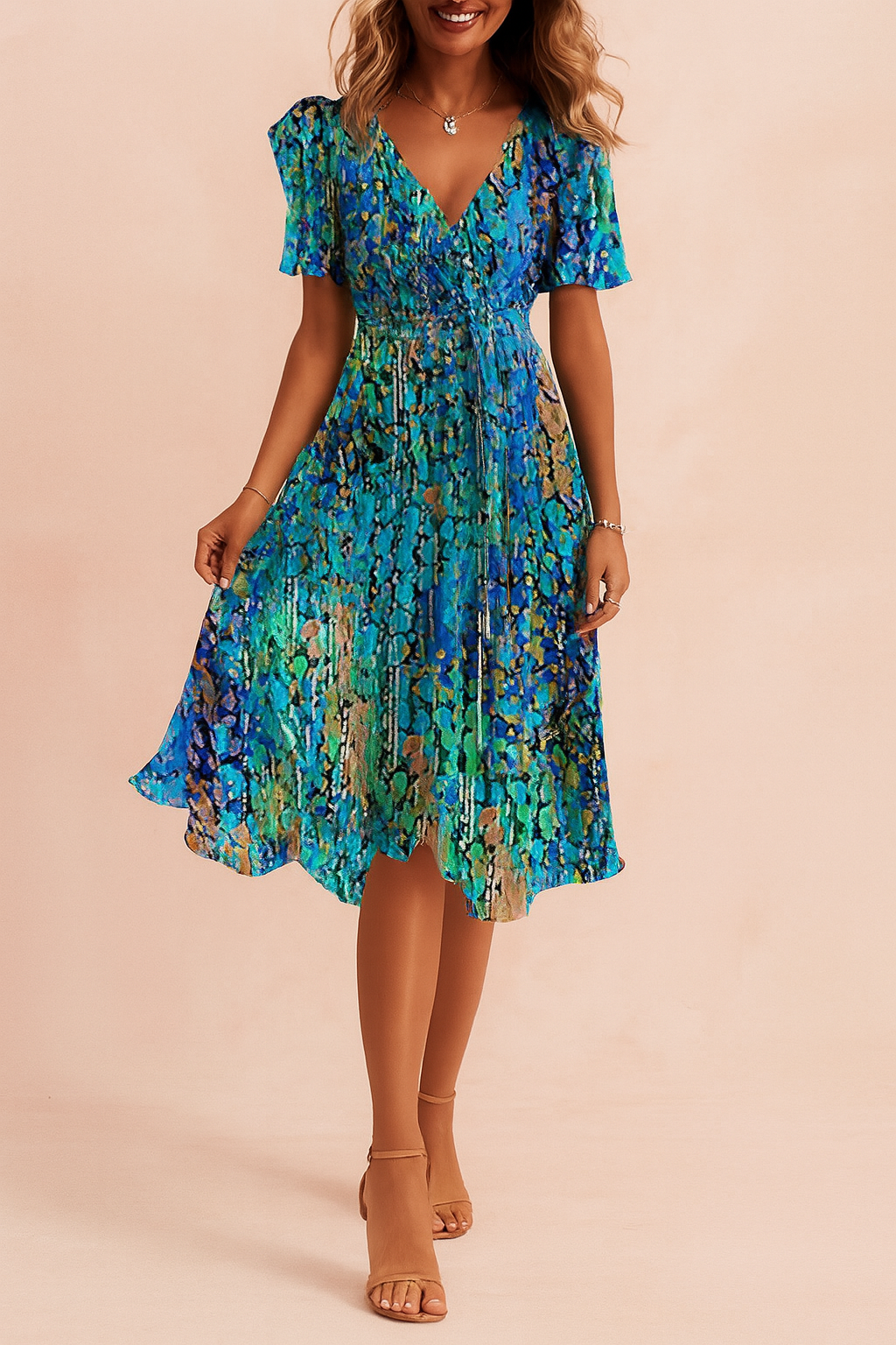 BONDI | Blue Midi Dress 0