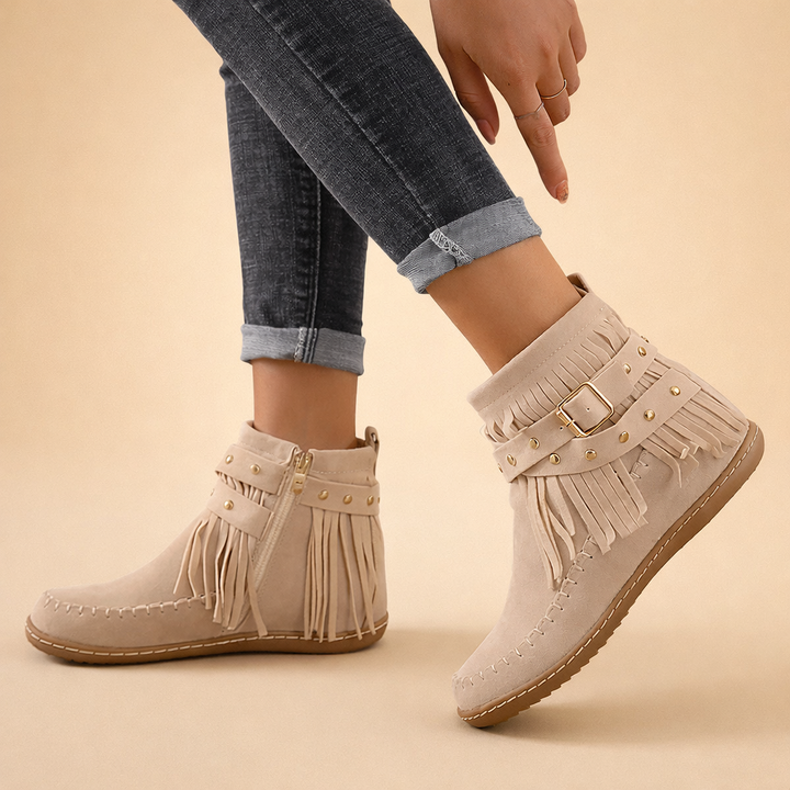 Bottes d'hiver à bout rond pour femmes – Chaussures de neige élégantes et confortables