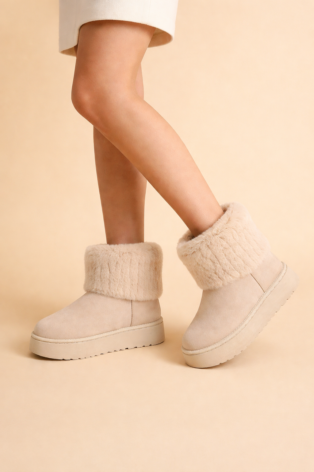 Bottes de neige mi-mollet pour femmes – Confort élégant et chaud