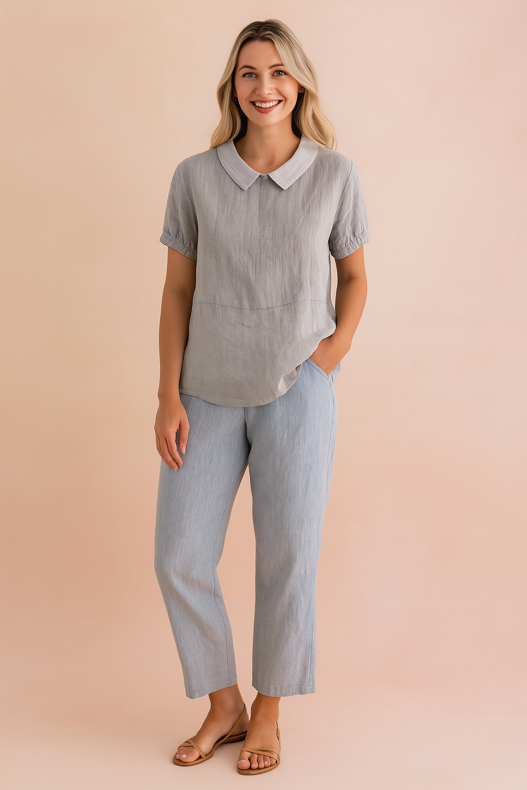 Bella | Cropped top with collar 3