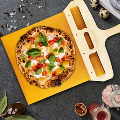 BirchCraft | Wooden Pizza Serving Board with Smooth Sliding Tray Mechanism 0
