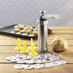 BiscuitCrafter | Innovative Stainless Steel Cookie Press Maker 0