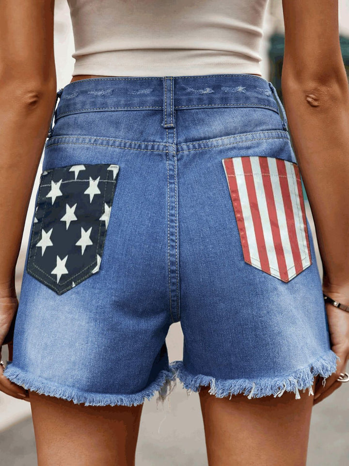 Black Denim Shorts for Women - Casual Chic Raw Hem Jean Shorts, Stylish Summer Essential 3