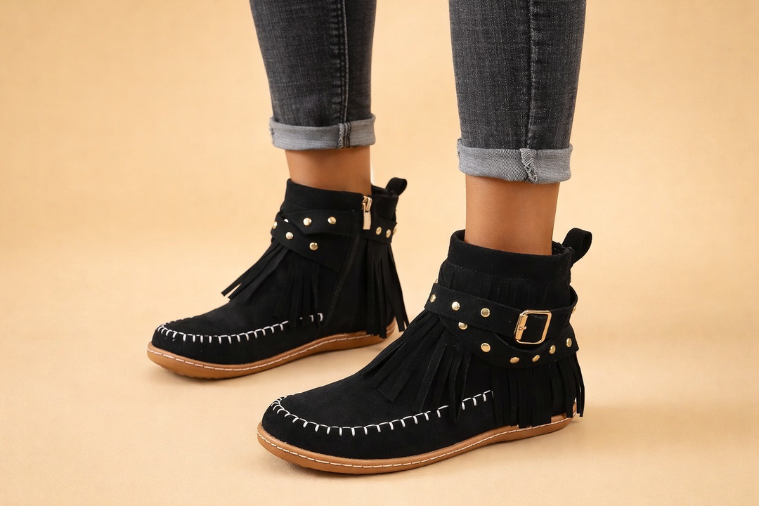 Bottes d'hiver à bout rond pour femmes – Chaussures de neige élégantes et confortables