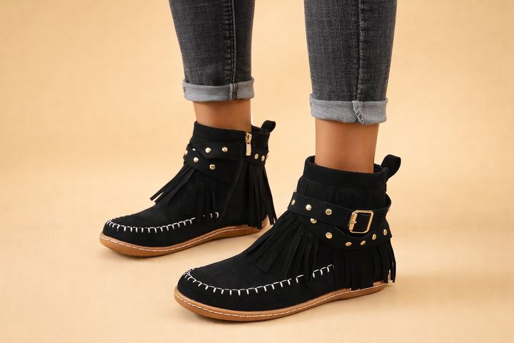 Bottes d'hiver à bout rond pour femmes – Chaussures de neige élégantes et confortables