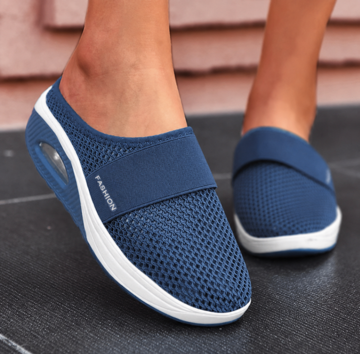 Sandales orthopédiques avec soutien de la voûte plantaire pour femme - Confort respirant à enfiler pour toute la journée