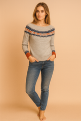 Boho Pattern Pullover | Geometric Pattern Sweater 1