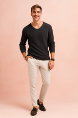 Bram | Men's casual, warm sweater | Soft knit 1