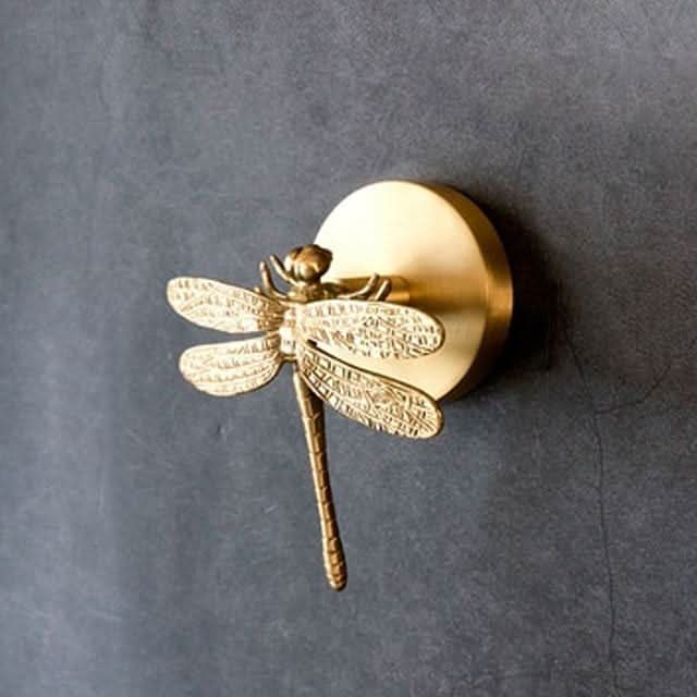 Brass Animal Wall Hook Rack Gold Accents 5