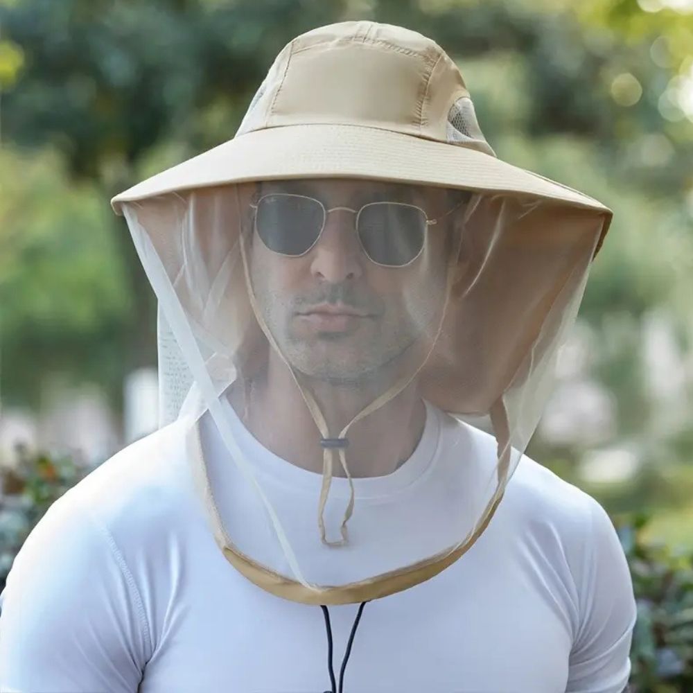 Breathable Sun and Mosquito Protection Wide Brim Hat 2