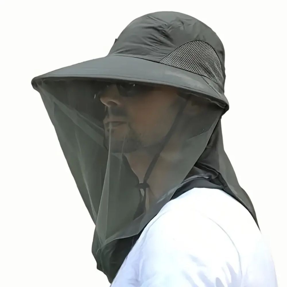 Breathable Sun and Mosquito Protection Wide Brim Hat 4
