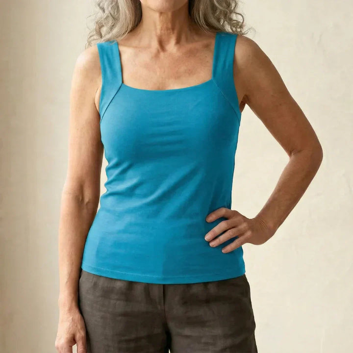 Breathable Tank Top with Integrated Bra for Women - Comfort & Style 10