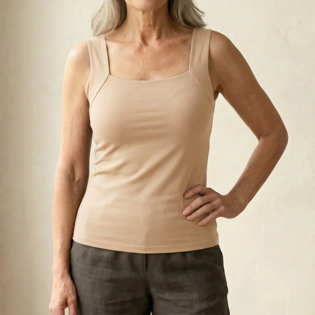 Breathable Tank Top with Integrated Bra for Women - Comfort & Style 11