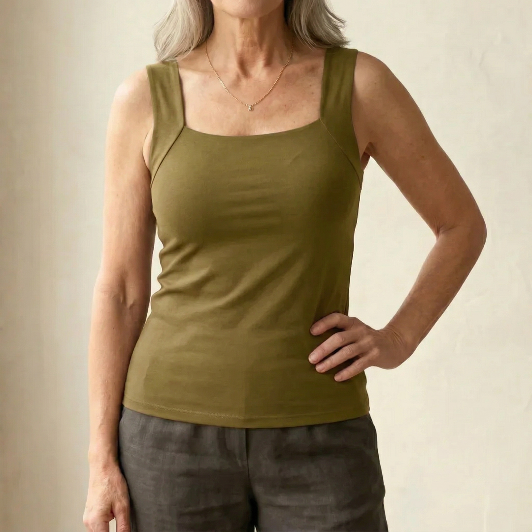 Breathable Tank Top with Integrated Bra for Women - Comfort & Style 12