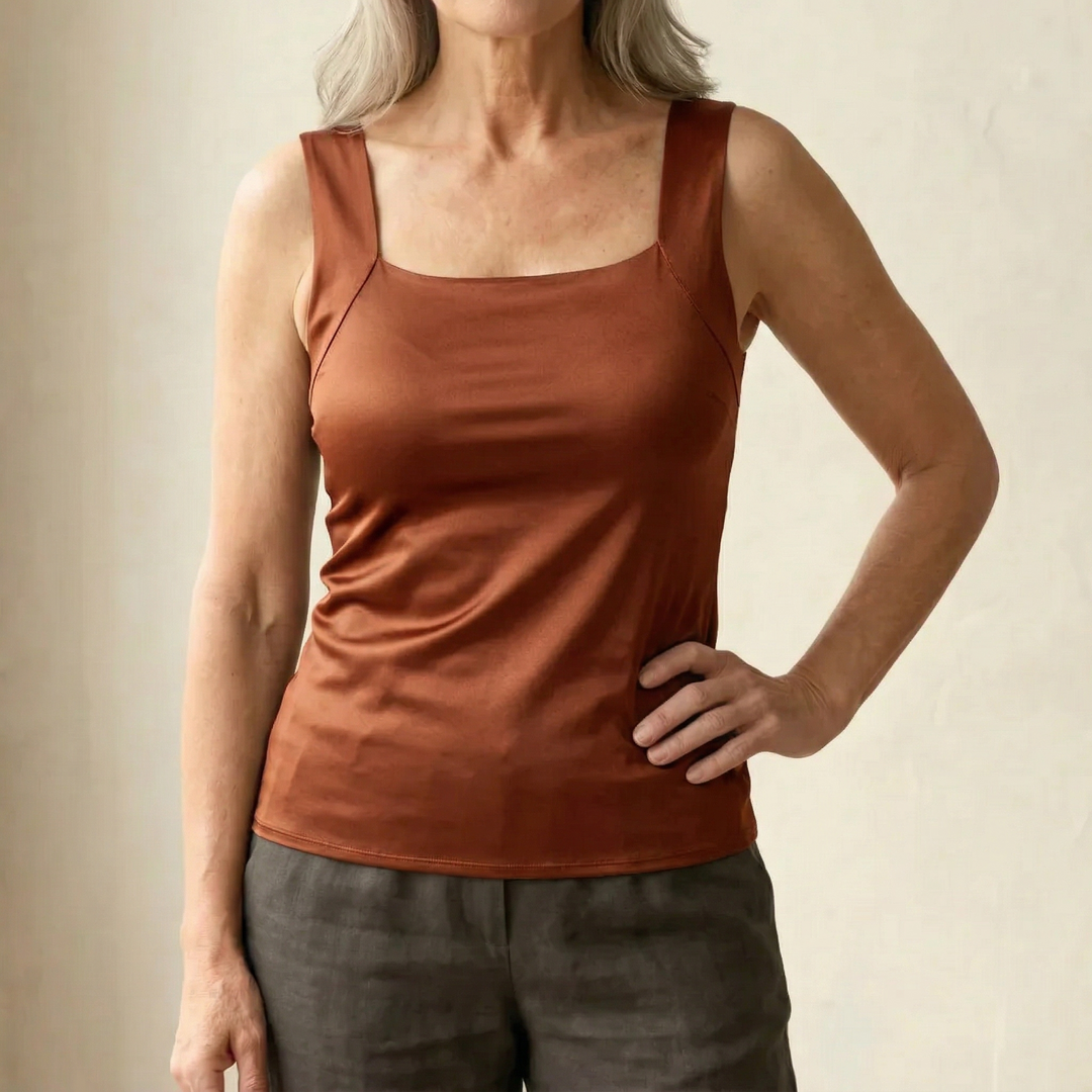 Breathable Tank Top with Integrated Bra for Women - Comfort & Style 13