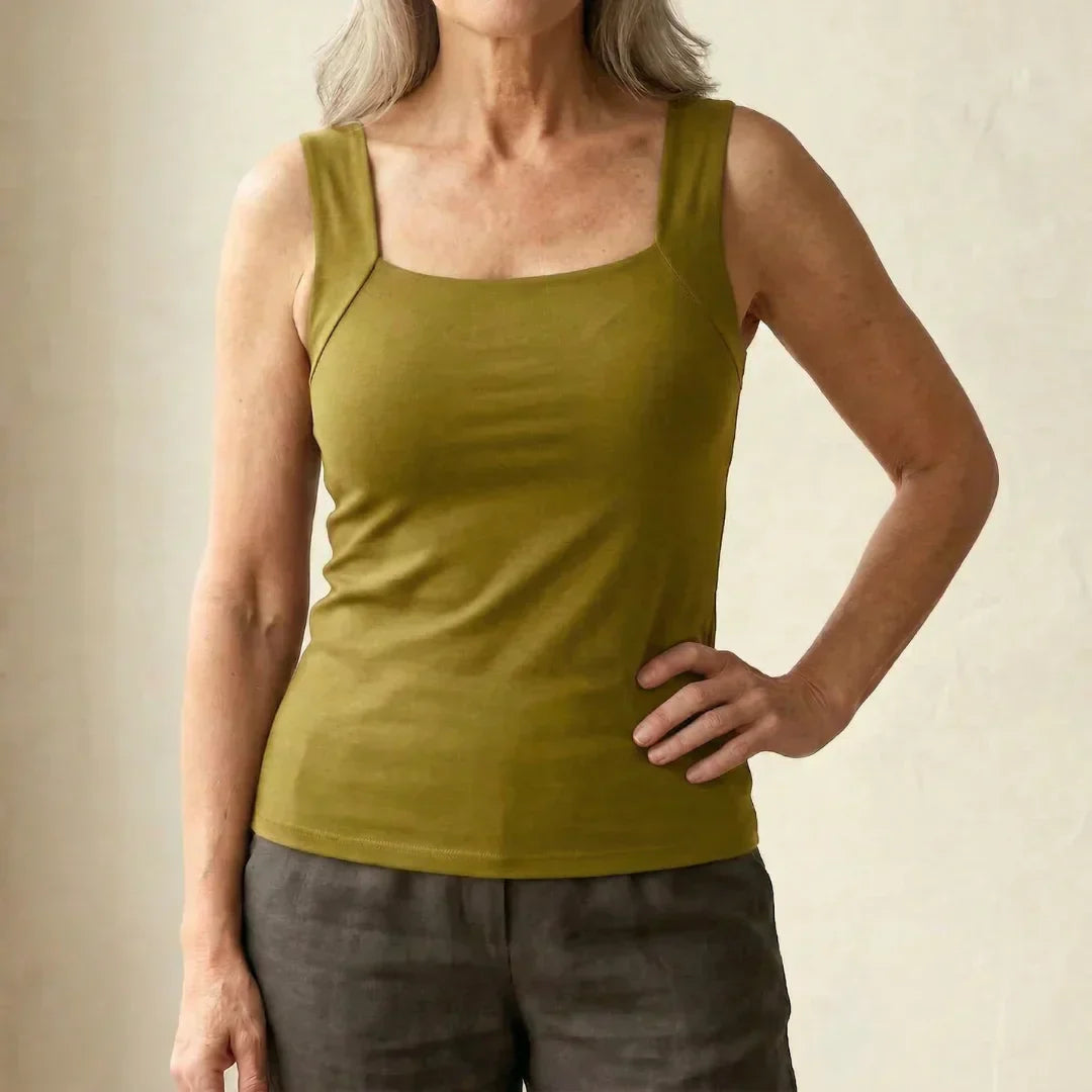 Breathable Tank Top with Integrated Bra for Women - Comfort & Style 14