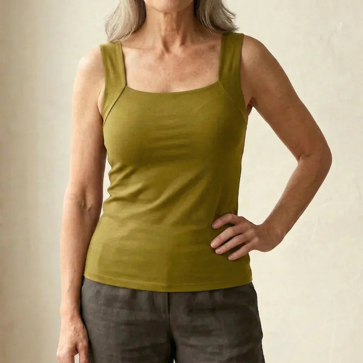 Breathable Tank Top with Integrated Bra for Women - Comfort & Style 14