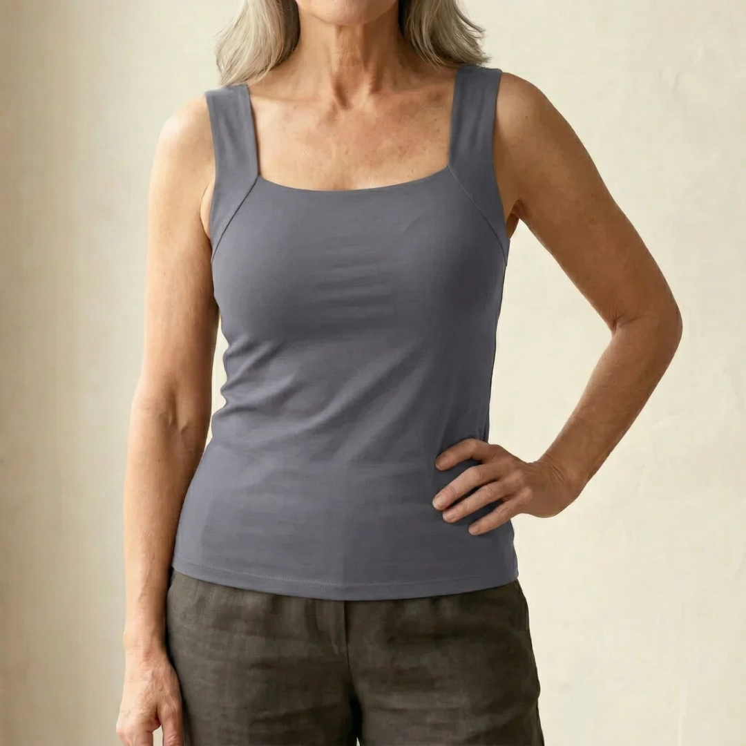 Breathable Tank Top with Integrated Bra for Women - Comfort & Style 15