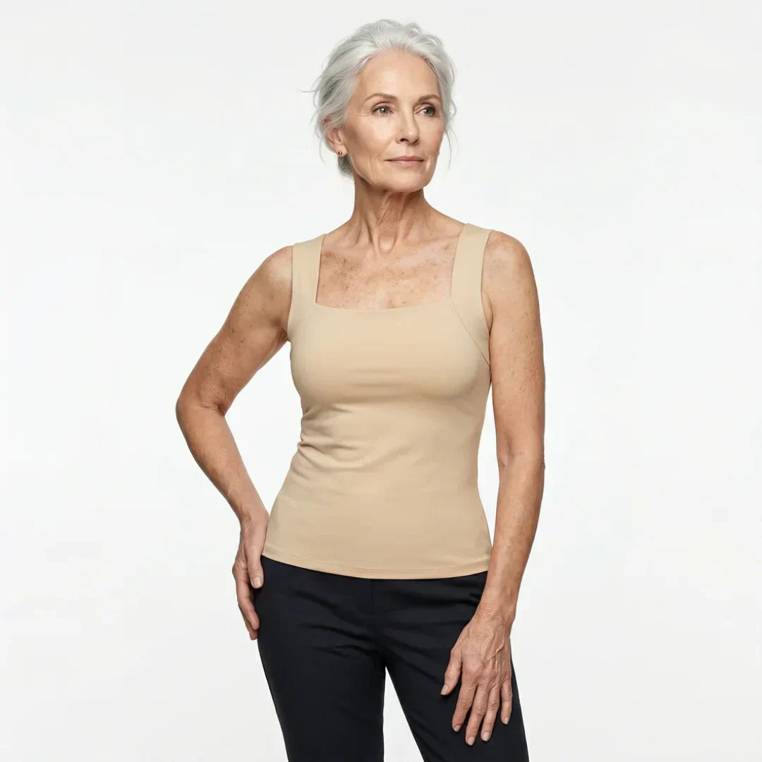 Breathable Tank Top with Integrated Bra for Women - Comfort & Style 7
