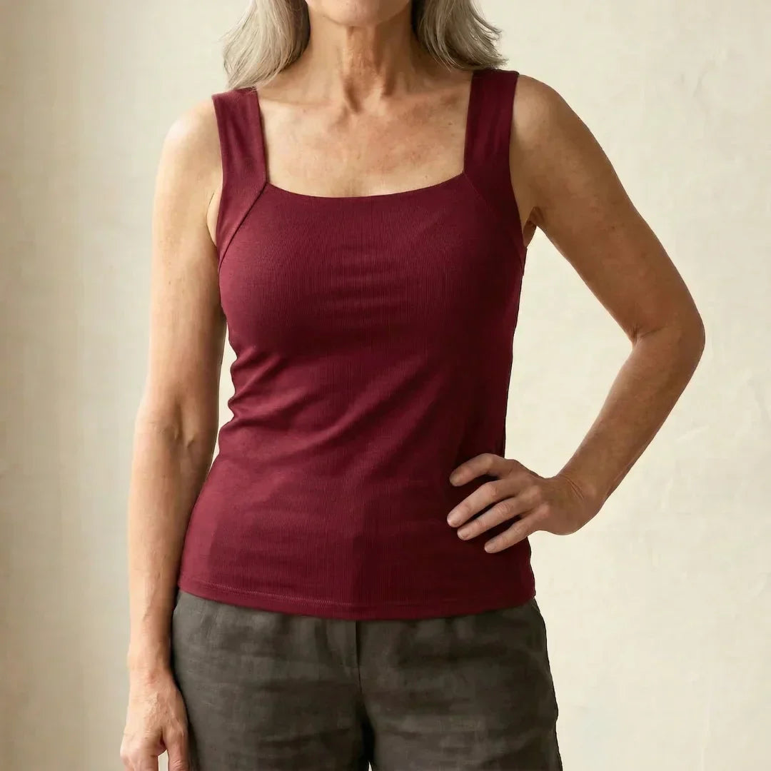 Breathable Tank Top with Integrated Bra for Women - Comfort & Style 9