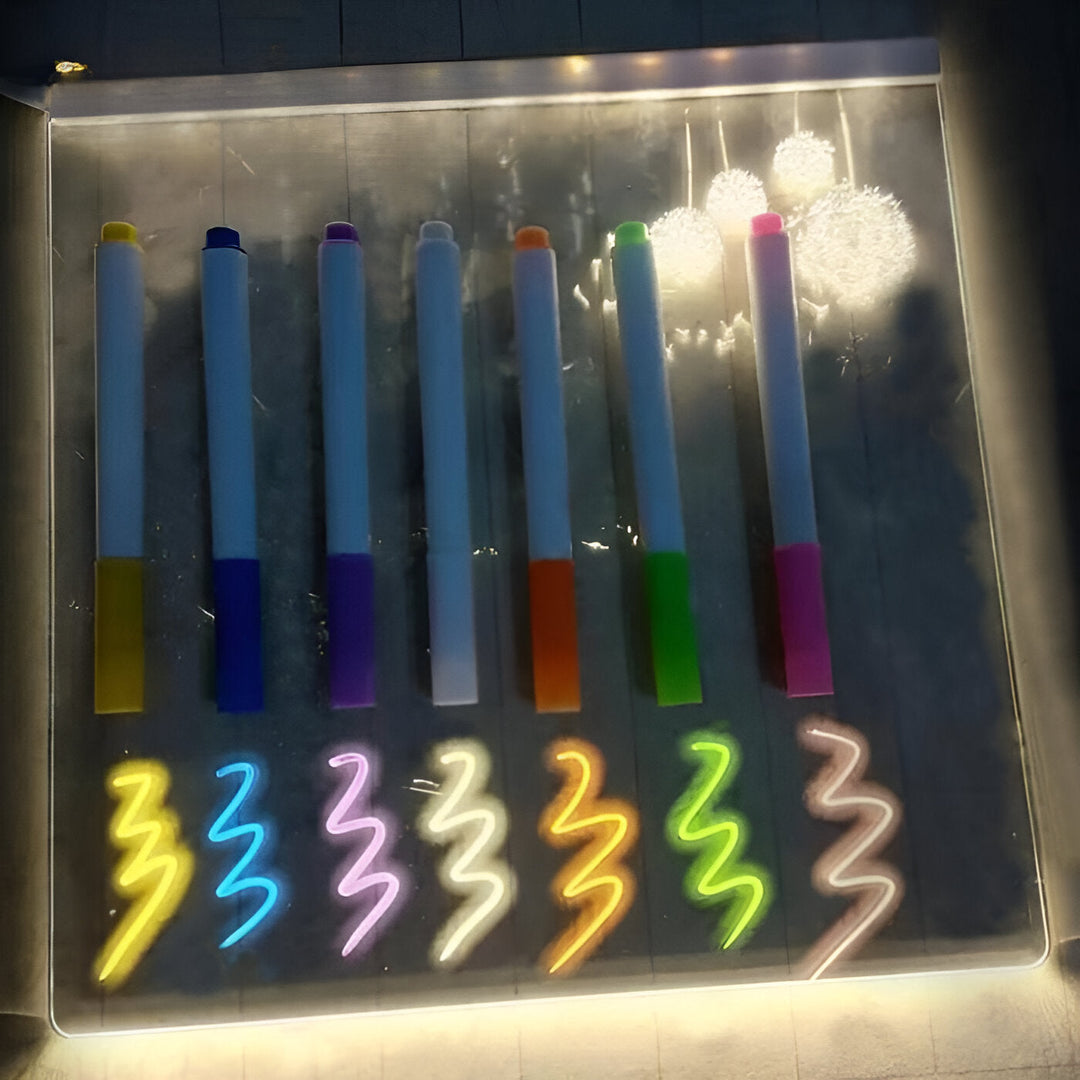 BrightScribe | LED Memo Board with 7-Color Marker for Home & Office 2