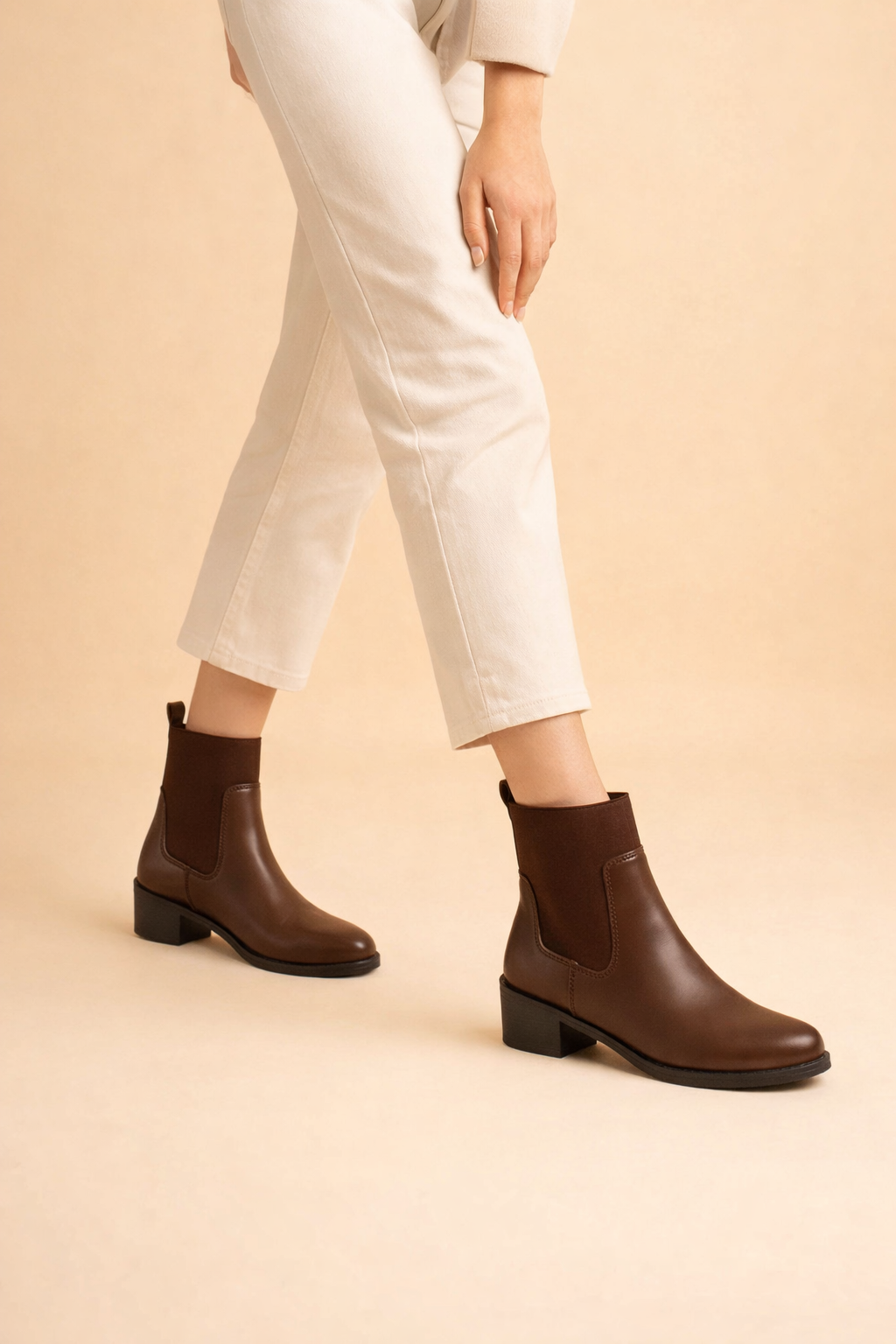 Bottines Chelsea à talon épais pour femmes – Chaussures élégantes pour un confort toute la journée