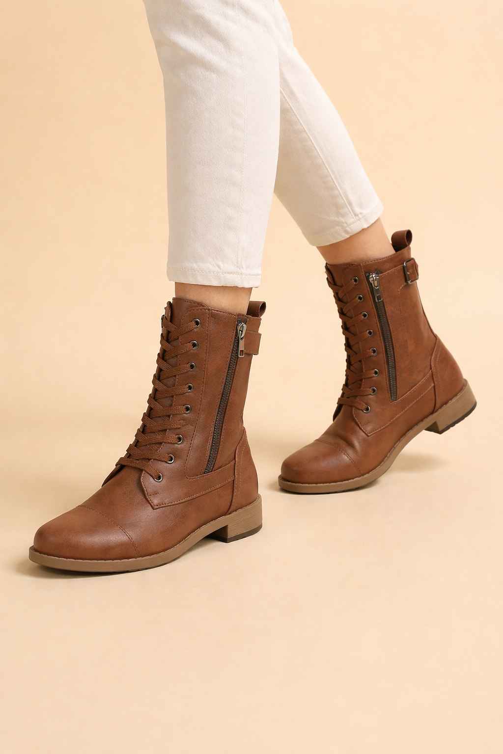 Bottines à lacets basses pour femmes – Élégantes et confortables