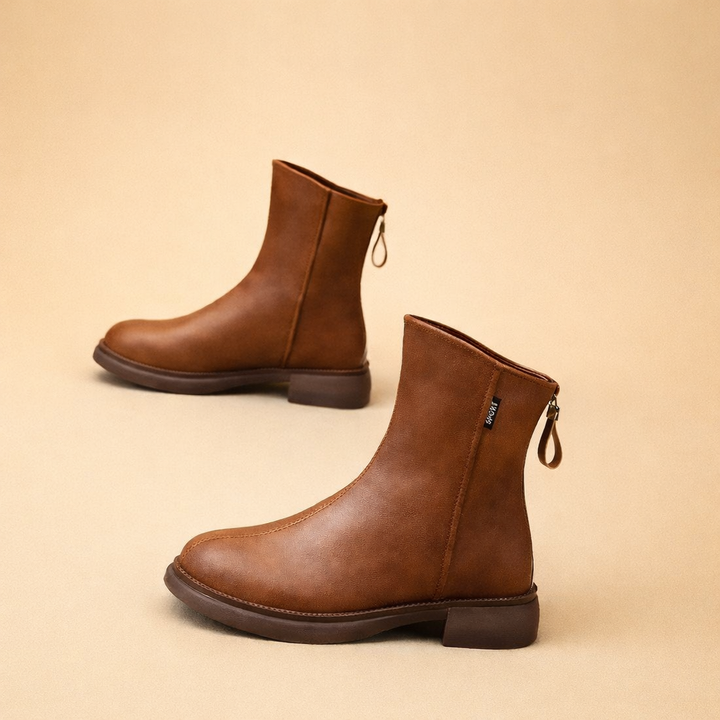 Elvira | Women’s Easy Fit Winter Boots with Back Zipper