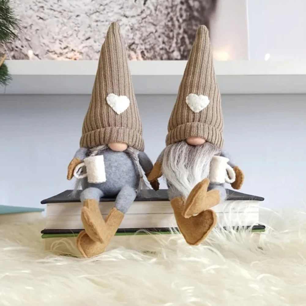 CaféCharm | Cheerful Coffee Gnome Decor for Christmas Table 2
