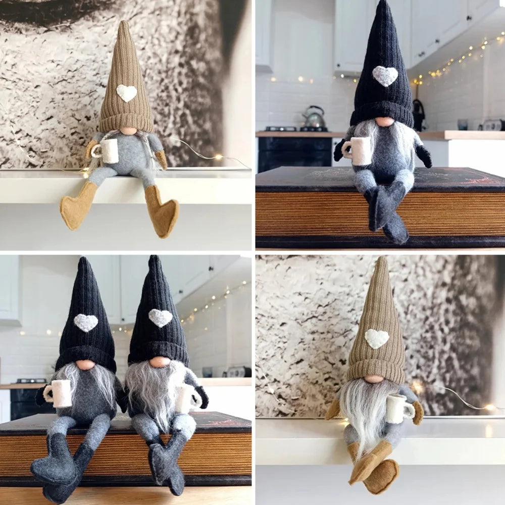 CaféCharm | Cheerful Coffee Gnome Decor for Christmas Table 6