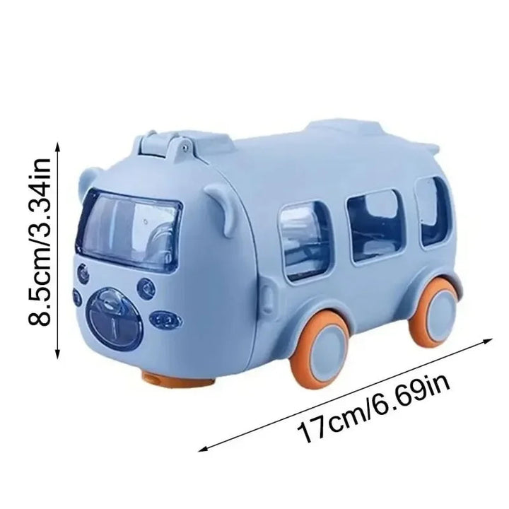Cartoon Toy Bus Water Bottle with Straw 3