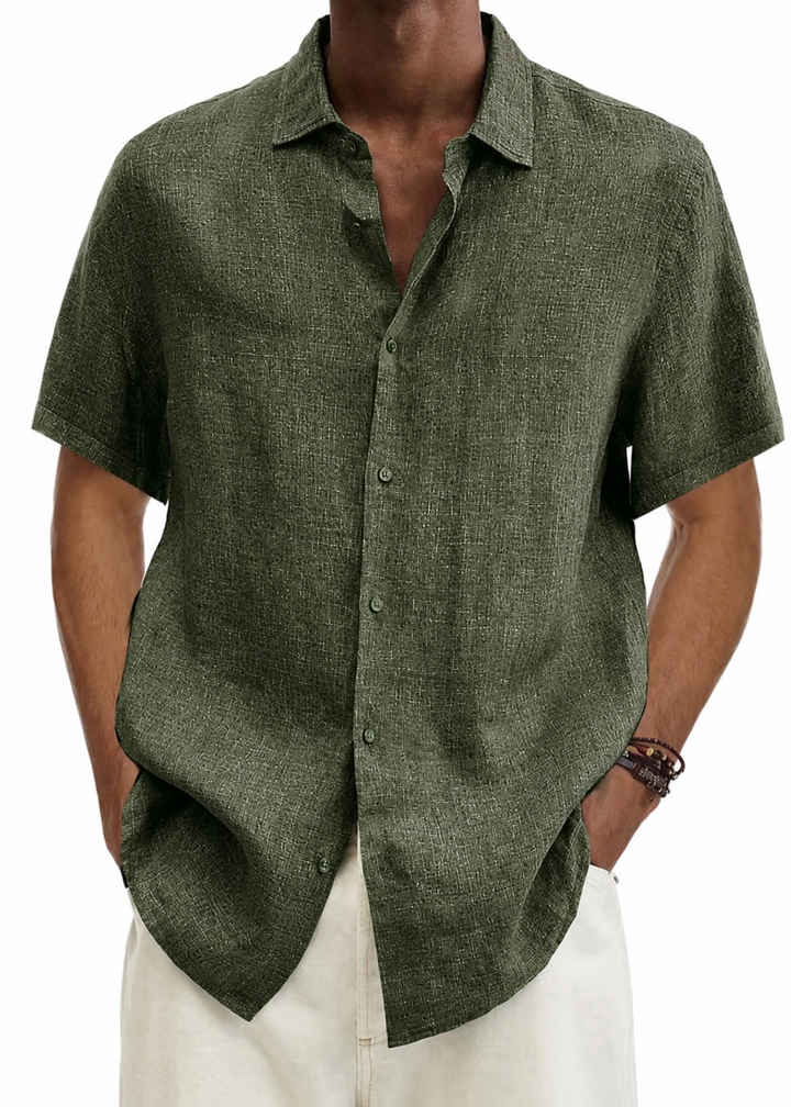 Chemise d'été décontractée pour hommes - Confort léger et respirant pour les journées chaudes