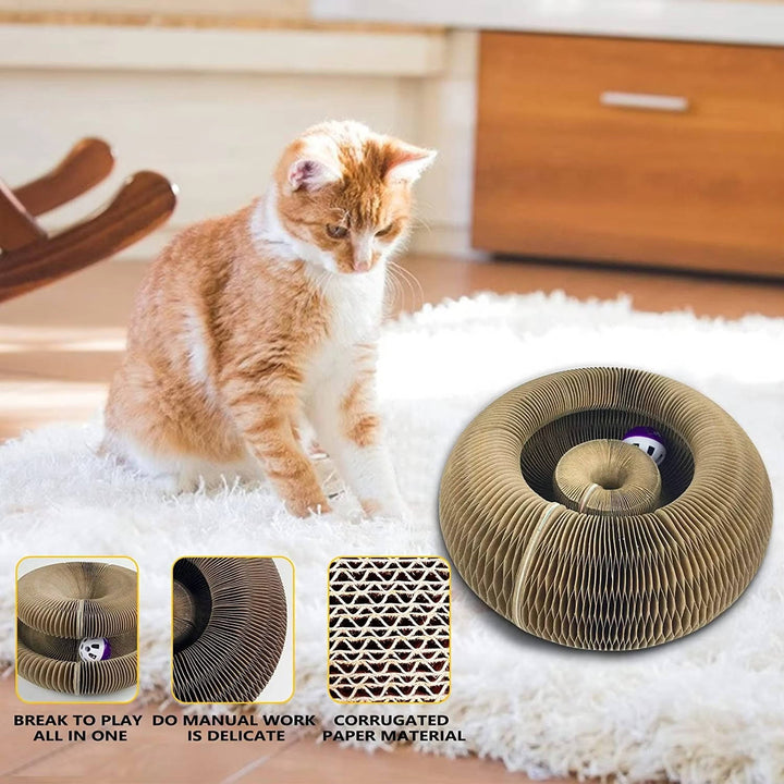 Cat scratching post with ball pit 2