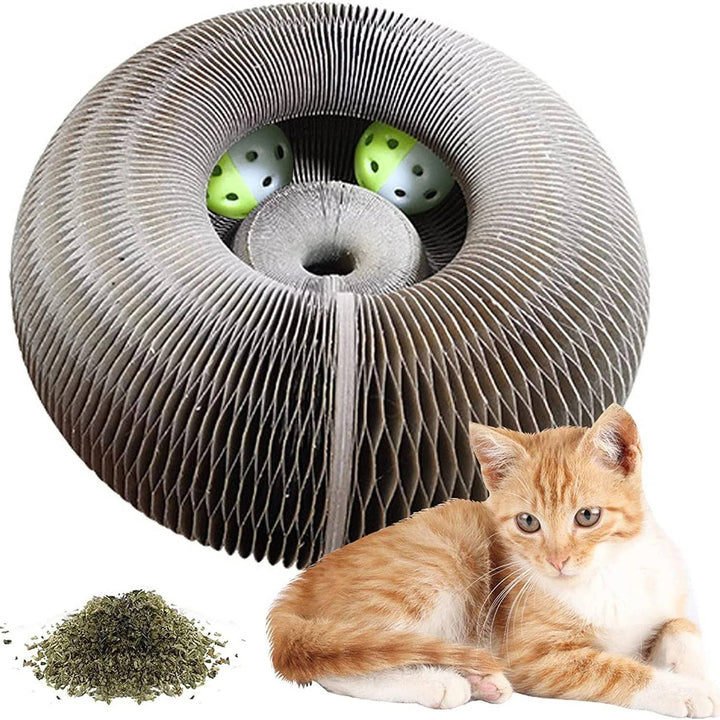 Cat scratching post with ball pit 5