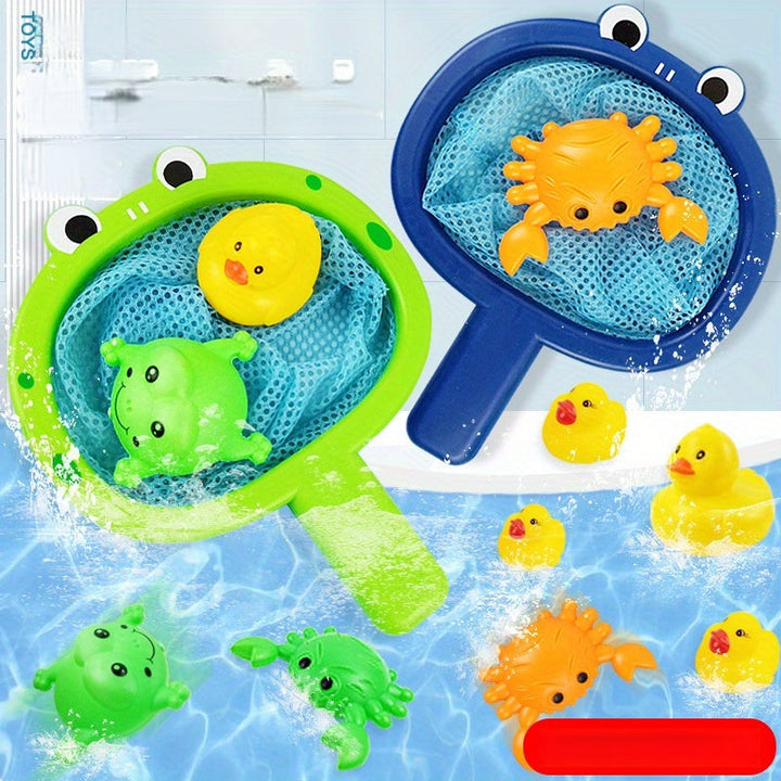 CatchTots | Bathtub Fishing Toy Playset for Toddlers and Kids Learning Fun 2