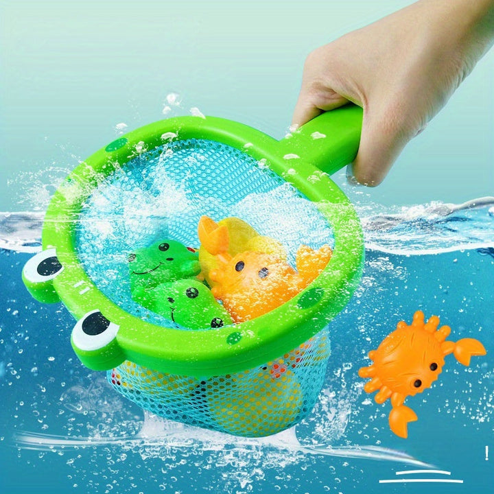 CatchTots | Bathtub Fishing Toy Playset for Toddlers and Kids Learning Fun 3