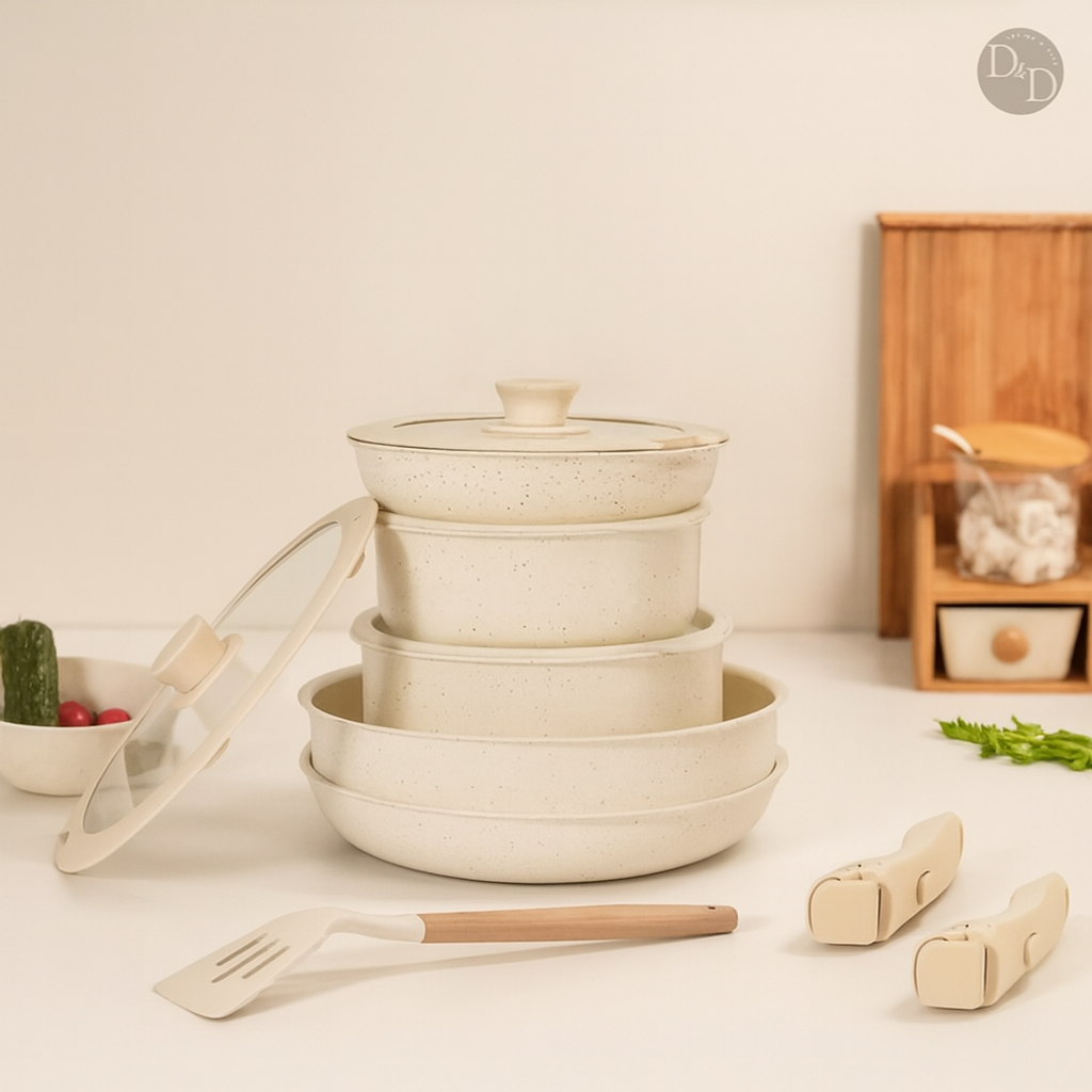 CeramiSpace | Efficient Non-Stick Cookware Set for Healthy Cooking 9