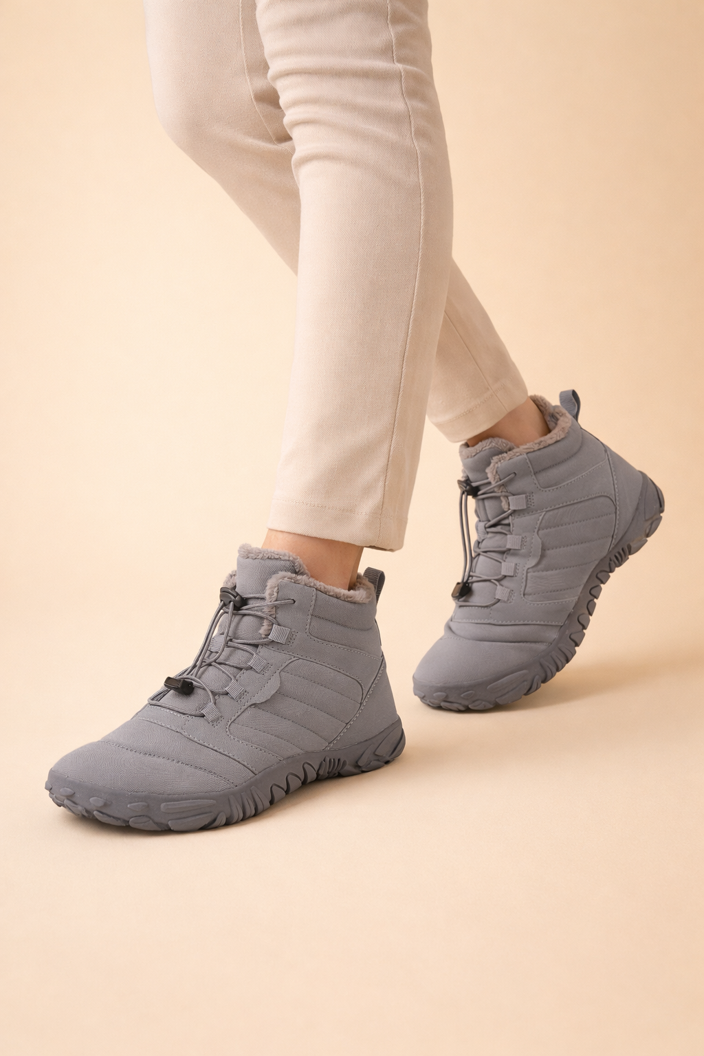 Bottes de neige pieds nus imperméables pour unisexe – Conception confortable et de soutien