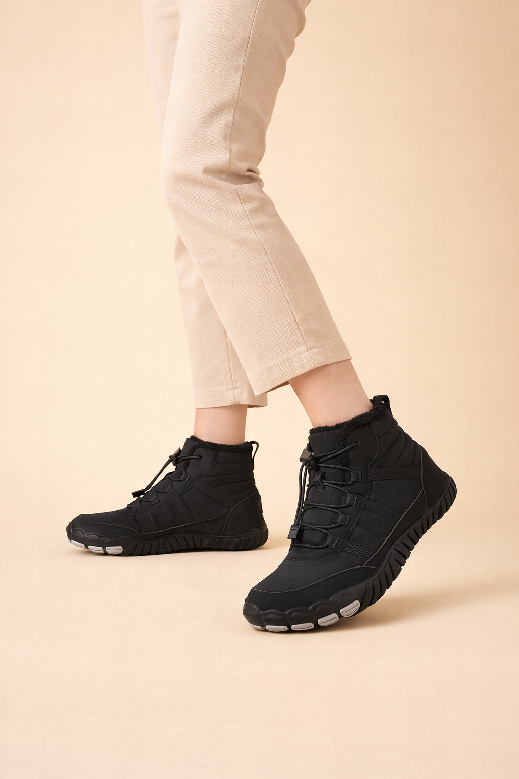 Bottes de neige imperméables montantes pour femmes – Conception confortable et antidérapante