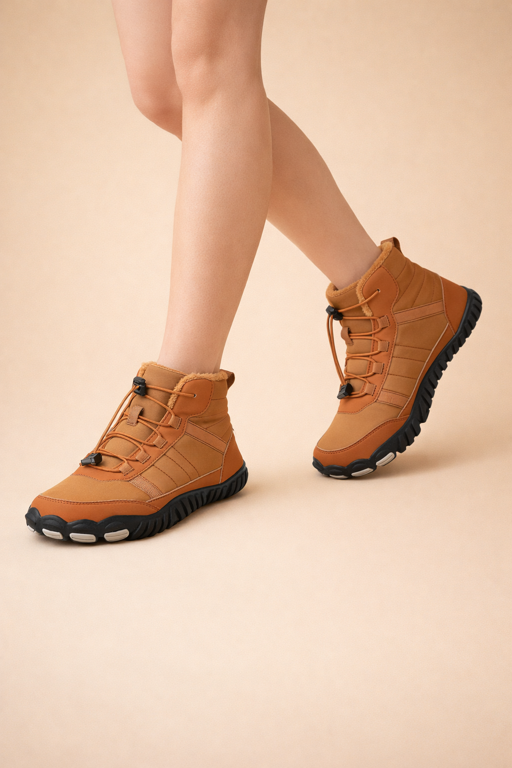 Bottes de neige imperméables montantes pour femmes – Conception confortable et antidérapante