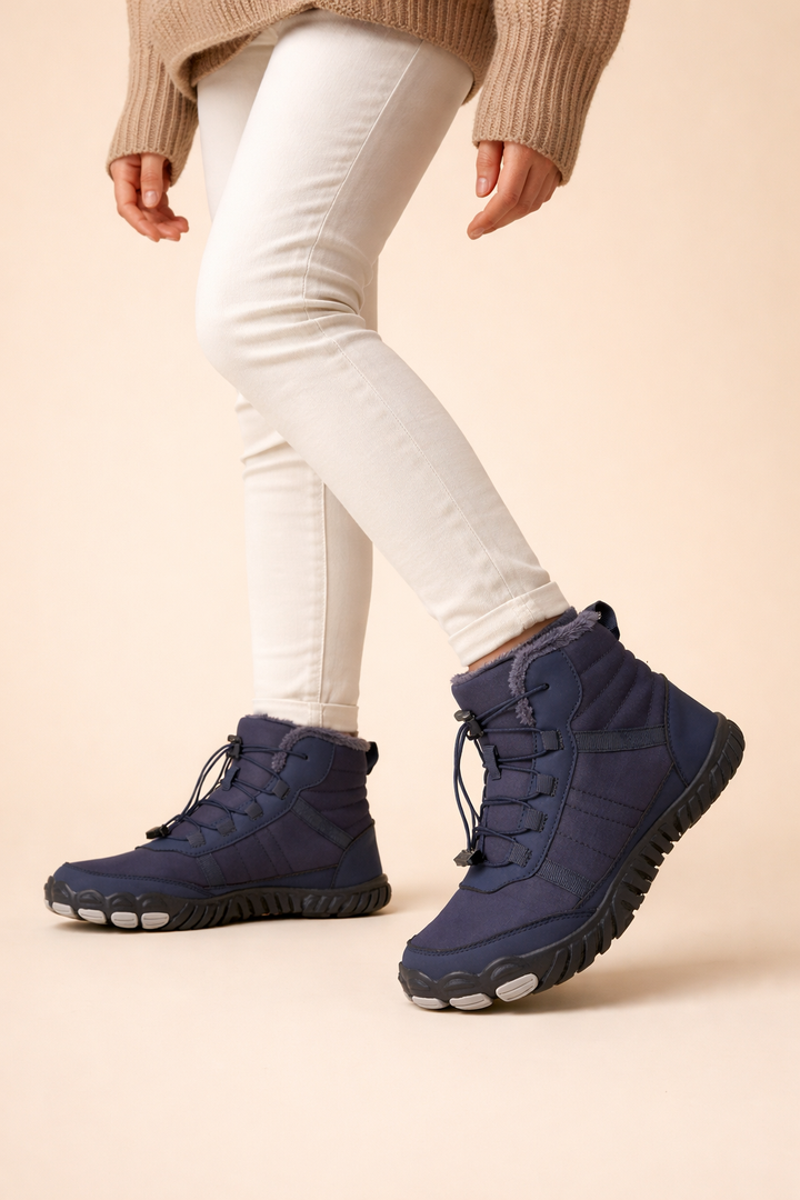 Bottes de neige imperméables montantes pour femmes – Conception confortable et antidérapante