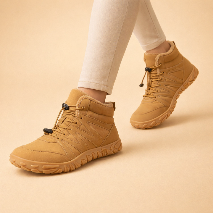 Chaussures d'hiver imperméables pieds nus pour unisexe – Confort et mouvement naturel