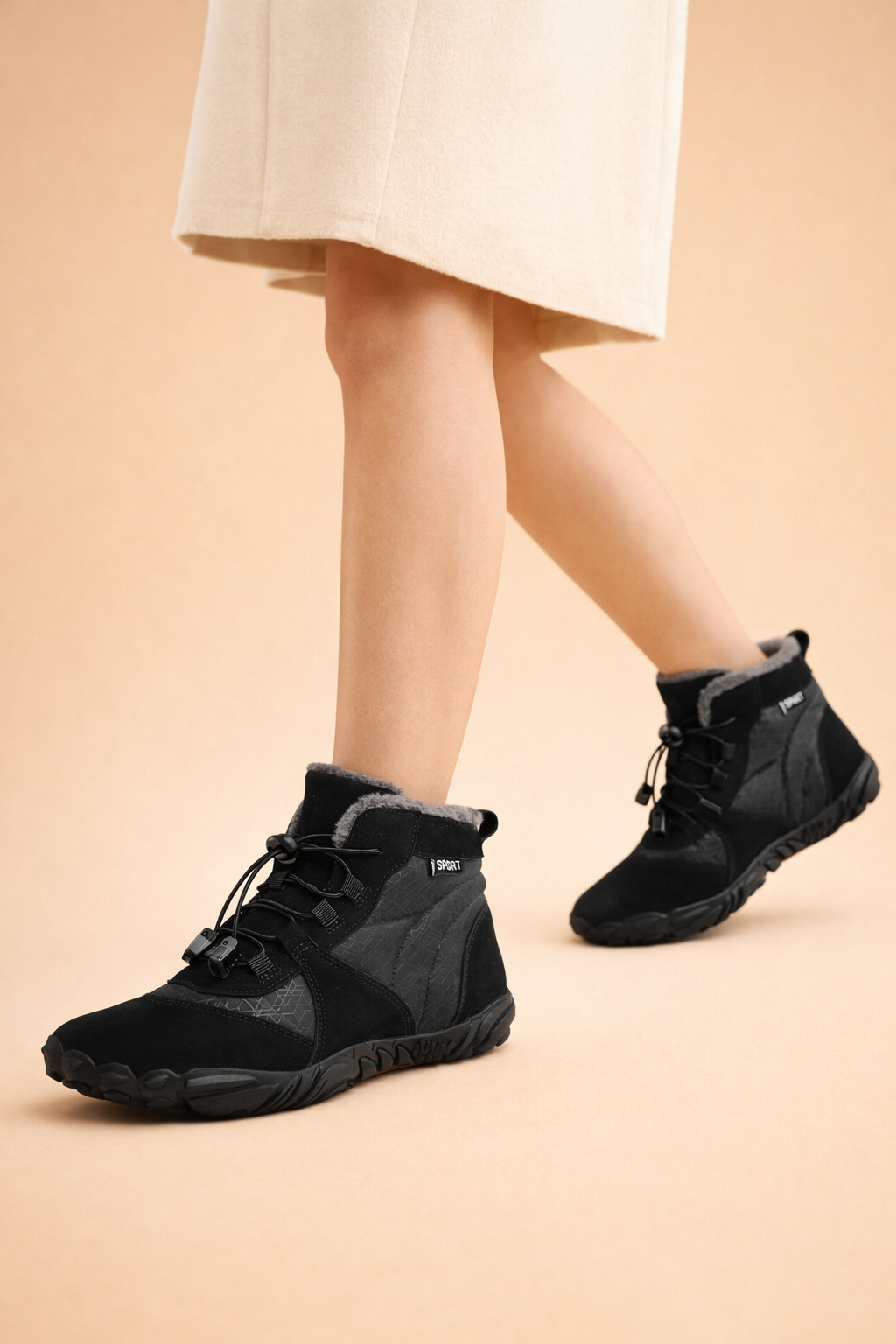 Bottes de randonnée montantes pour femmes – Chaudes et confortables pour les aventures hivernales