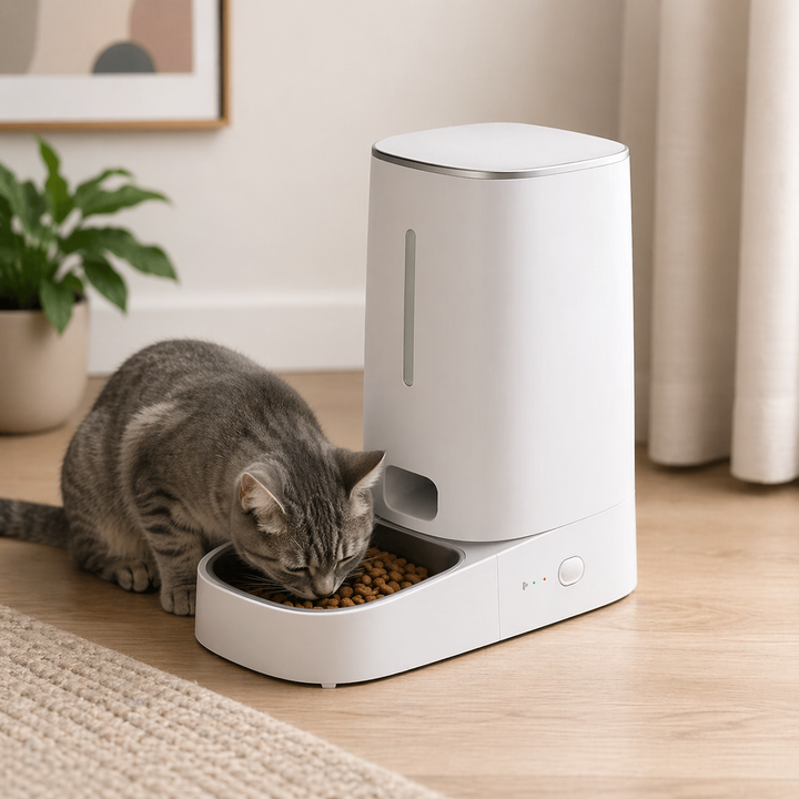 Distributeur automatique de nourriture pour chat