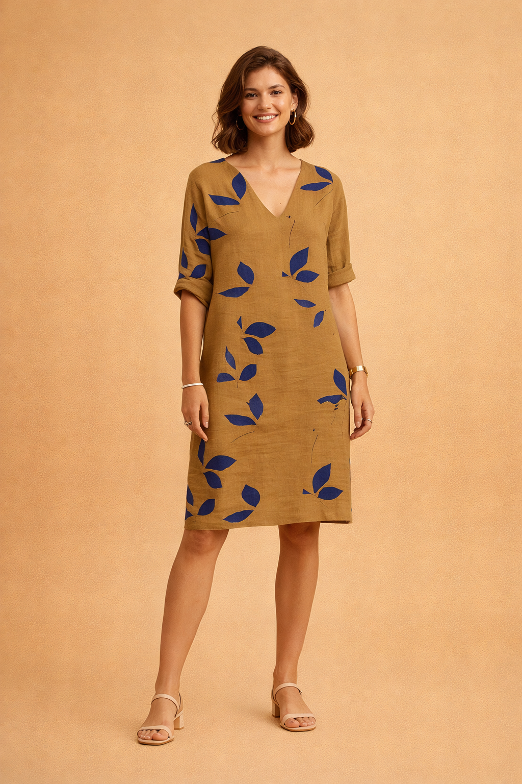 Eliza | Robe d'été à motif feuilles
