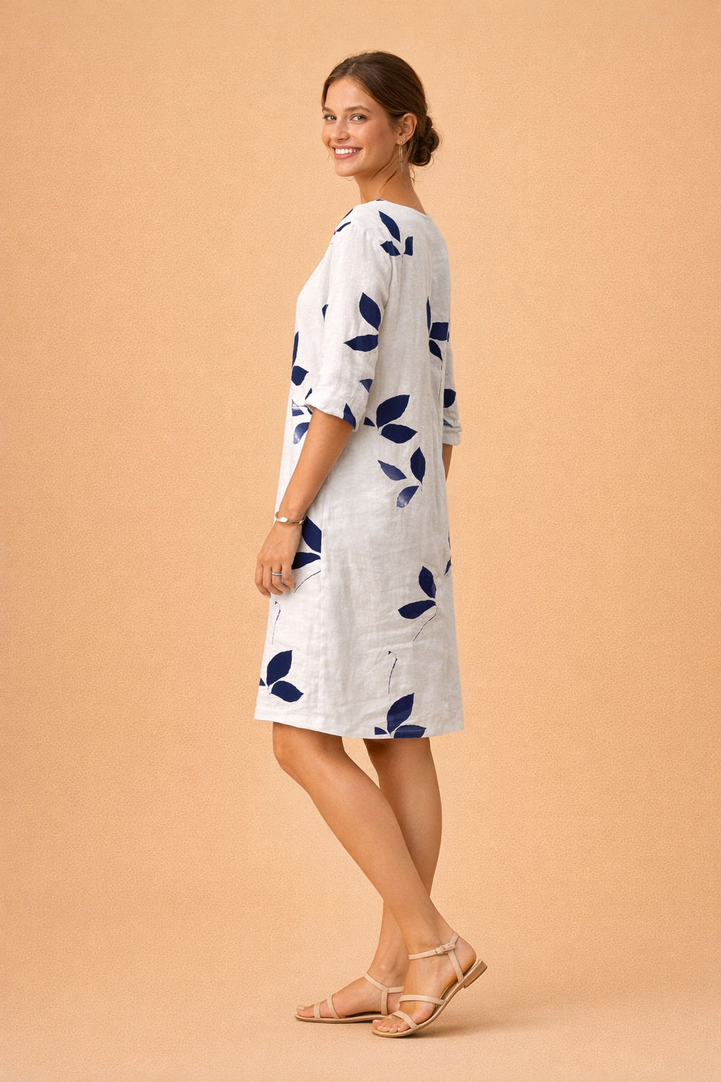 Eliza | Robe d'été à motif feuilles