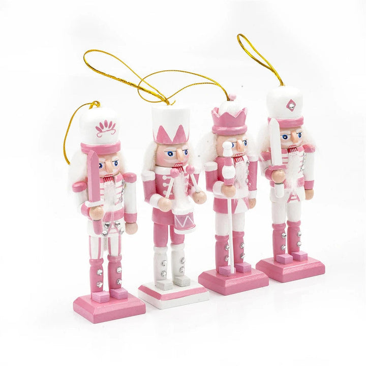 ChicWalnuts | Pink Cartoon-Style Nutcracker Decor Figures 2