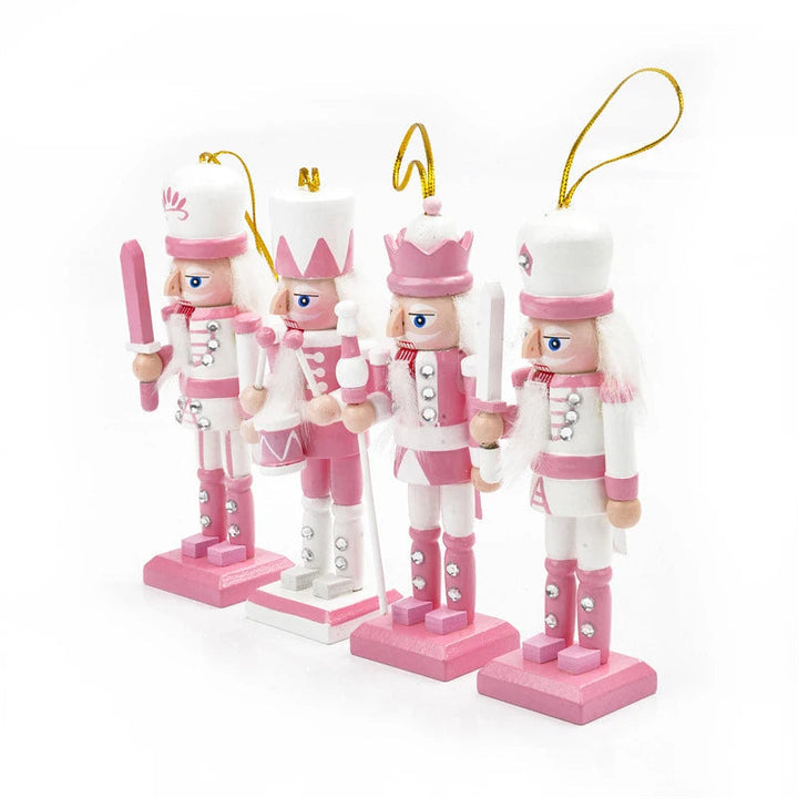 ChicWalnuts | Pink Cartoon-Style Nutcracker Decor Figures 4